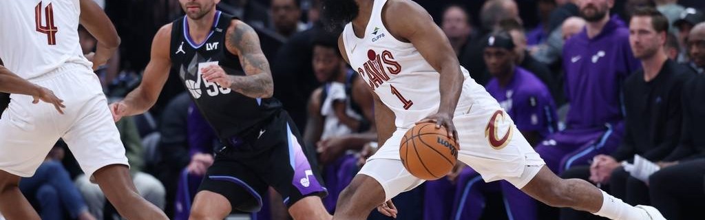 米切尔34分哈登狂送14助攻 骑士胜爵士